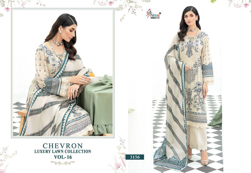 SHREE FABS SF 3156 COTTON TOP PURE LAWN WITH HEAVY SELF EMBROIDERY WITH PATCH WORK DESIGNER STYLISH PAKISTANI SUIT SINGLES