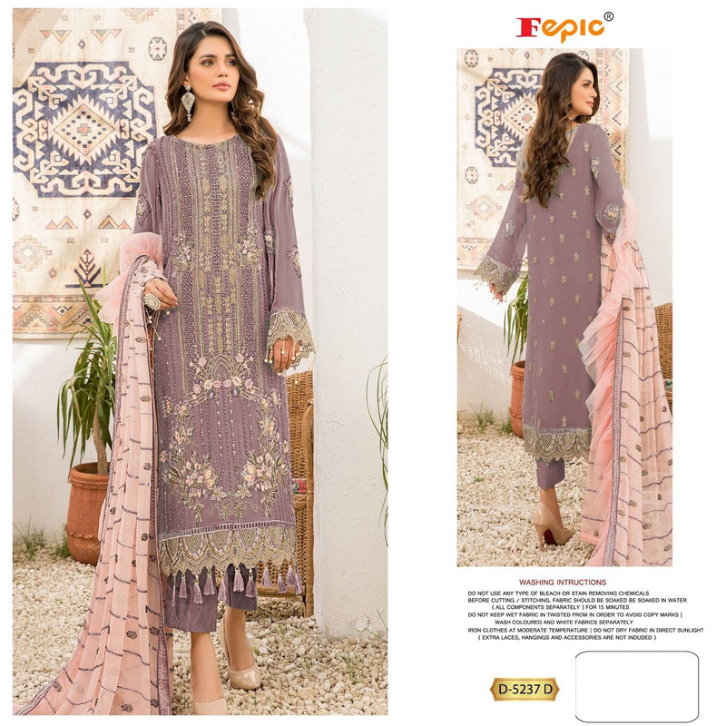 Fepic D No D 527 Georgette With Heavy Embroidered Work Party Wear Suits Single