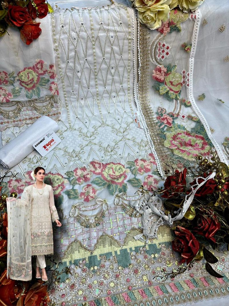 Fepic Rosemeen C 1262 Georgette With Embroidery Pakistani Single Suits