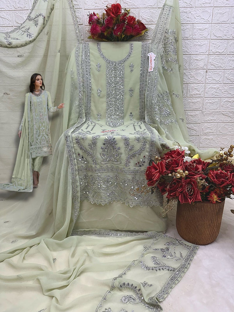Fepic D No D 5424 D Georgette With Embroidered Exclusive Pakistani Suit Single