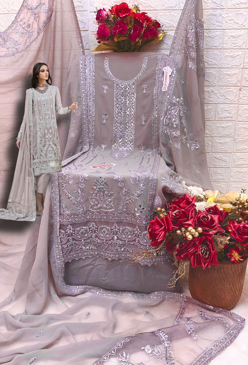 Fepic D No D 5424 C Georgette With Embroidered Exclusive Pakistani Suit Single