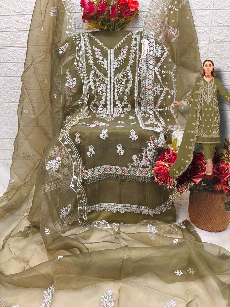 Fepic Rosemeen D 5409 D Organza With Embroidery Work Exclusive Pakistani Suit