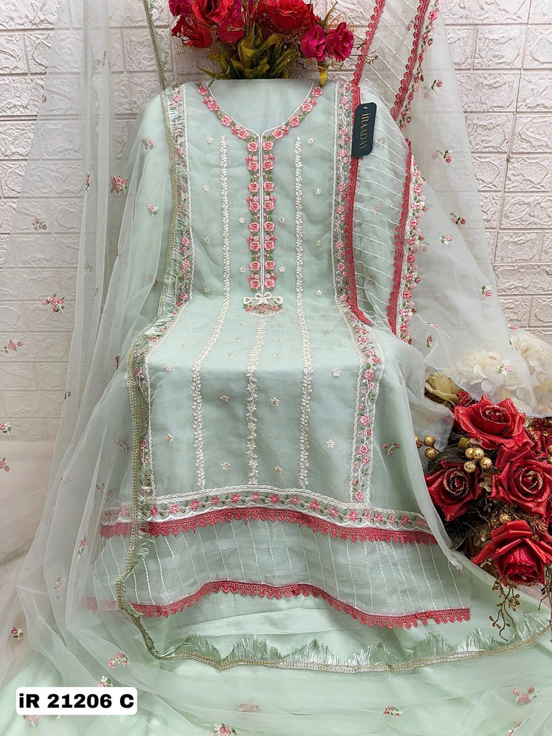 FEPIC ROSEMEEN DNO iR 21206 C EMBROIDERED WITH HEAVY HANDWORK PAKISTANI SUIT SINGLE