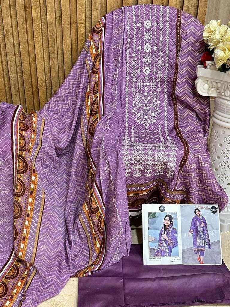 MEHBOOB TEX DNO 1883 F SELF HEAVY EMBROIDERED DESIGNER STYLISH WITH HAND WORK PAKISTANI SUIT SINGLES