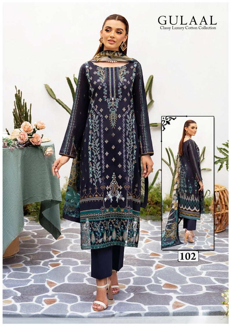 GULAAL 102 CLASSY LUXURY PURE COTTON DAILY WEAR SUIT