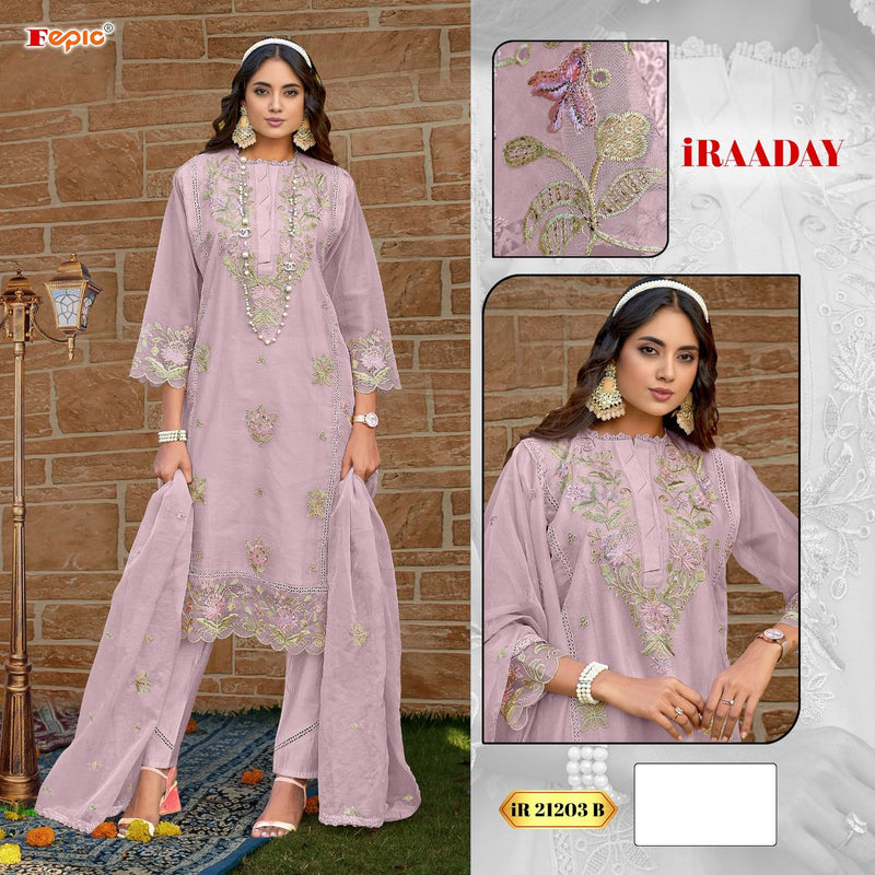 FEPIC ROSEMEEN DNO 21203 B IRAADAY EMBROIDERED WITH HEAVY HANDWORK PAKISTANI SUIT SINGLE