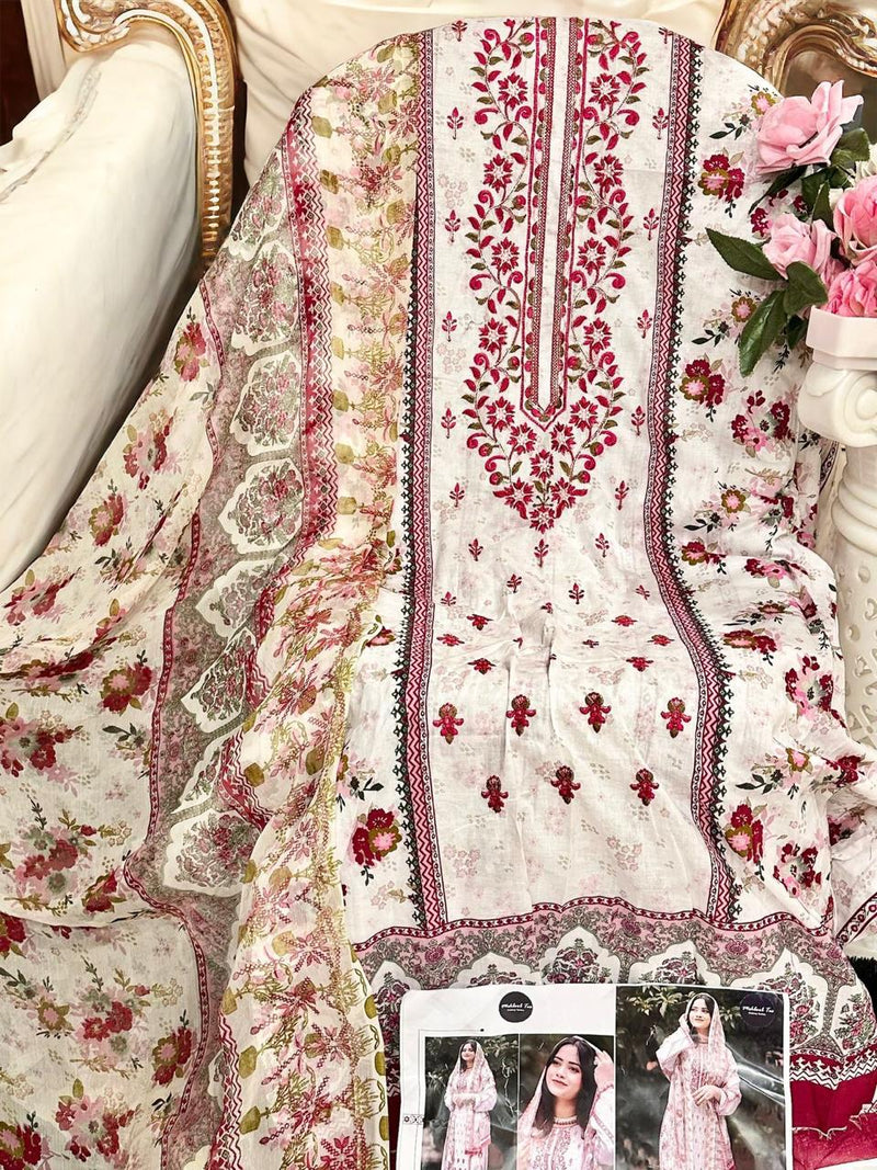 MEHBOOB TEX 1310 CHEVRON LUXURY LAWN PAKISTANI SUIT