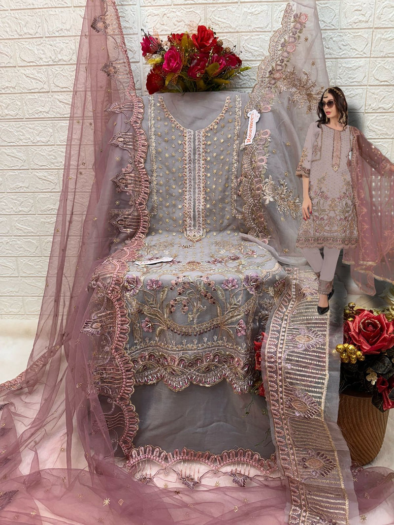 FEPIC ROSEMEEN C 1348 A EMBROIDERED WITH HEAVY HANDWORK PAKISTANI SUIT SINGLE