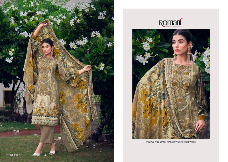 ROMANI AARZU VOL 5 05 SOFT COTTON DIGITAL PRINT CASUAL WEAR SUIT