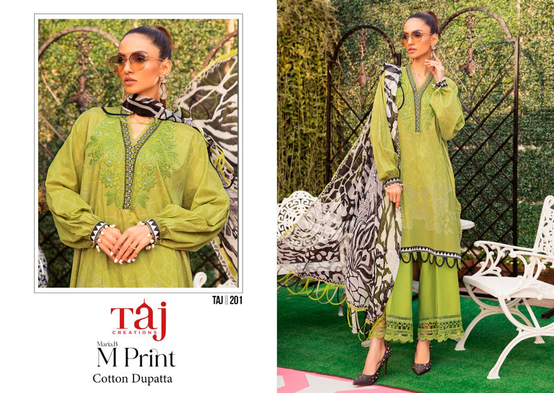 TAJ M PRINT 201 PURE COTTON PRINT DAILY WEAR PAKISTANI SUIT