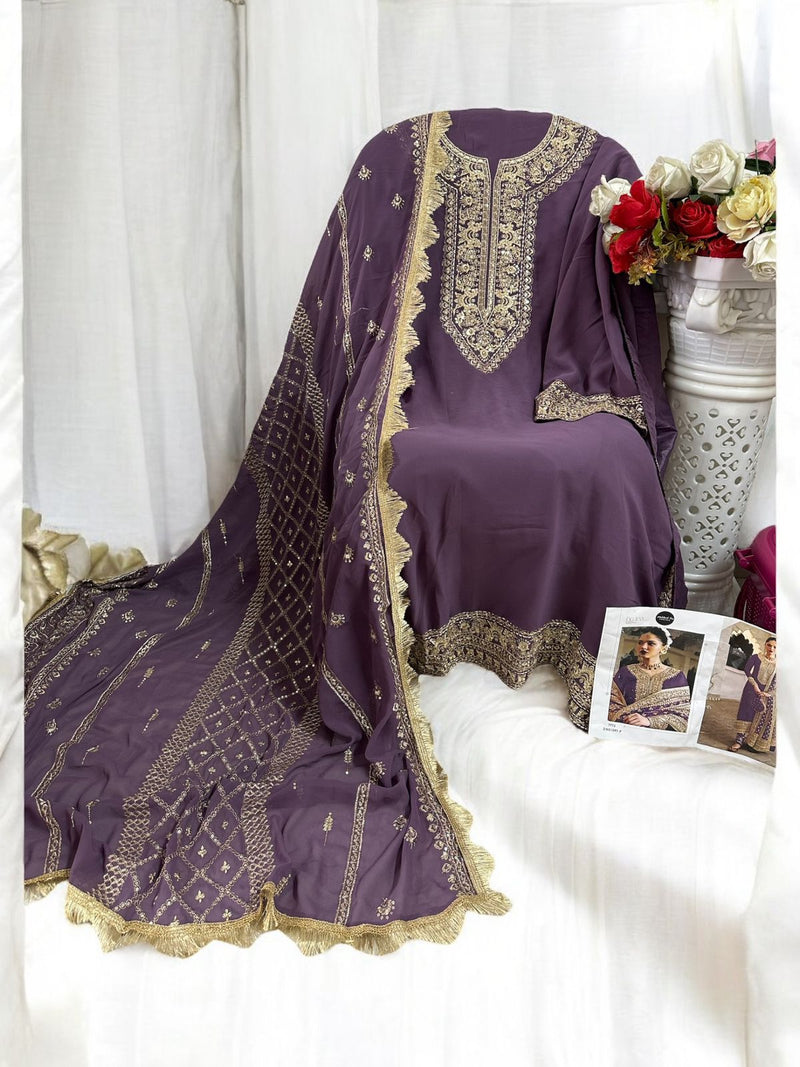 Mehboob Tex 1397 F Georgette Emboridery Handwork Party Wear Salwar Suit