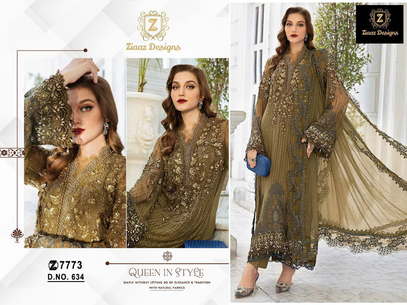 Ziaaz 634 Georgette Embroidery Handwork Salwar Suit