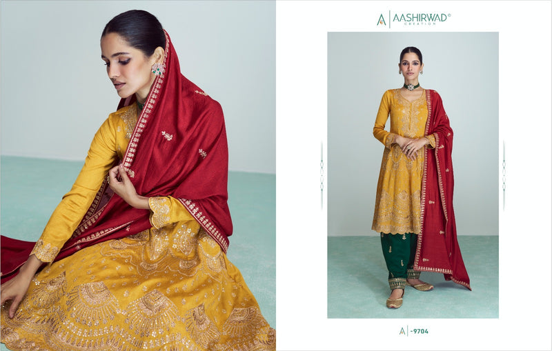 Aashirwad Riwaaz 9704 Premium Silk Traditional Wear