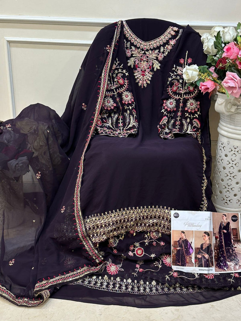 MEHBOOB TEX DNO 1209 D REYON EMBROIDERED DESIGNER STYLISH WITH HAND WORK PAKISTANI SUIT SINGLES