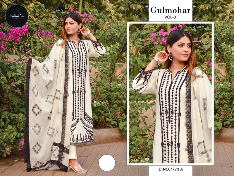 Mehboob Tex Gulmohar Vol 3 Designer Emboridered Tunic Pakistani Dress