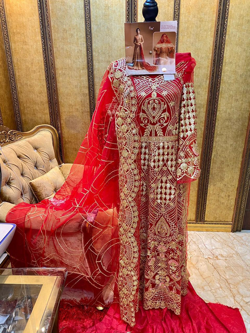 Shree Fabs S-164 Red Edition Heavy Net Pakistani Designer Salwar Kameez