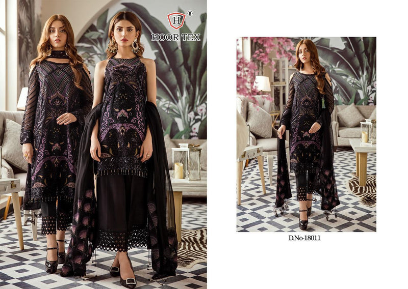 Hoor Tex 18011 Pakistani Black Colour Salwar Suits