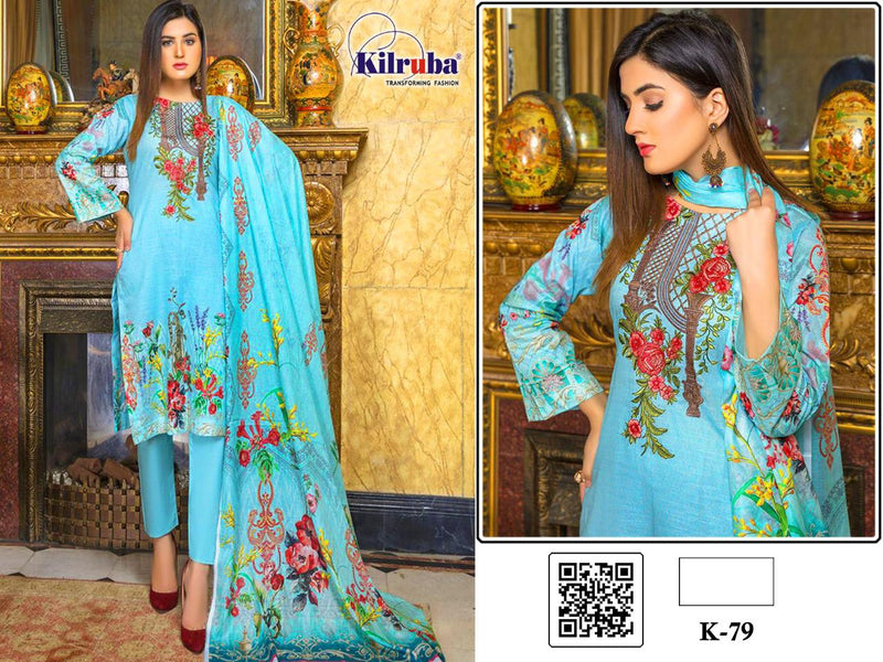 Kilruba K-79 Pakistani Cotton Salwar Suits