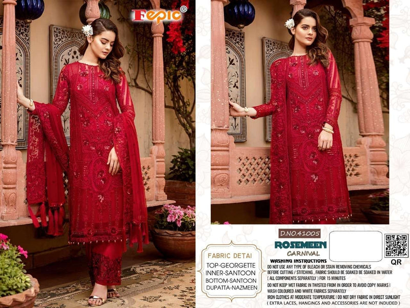 FEPIC ROSEMEEN CARNIVAL 41005 SALWAR KAMEEZ GEORGETTE SINGLES