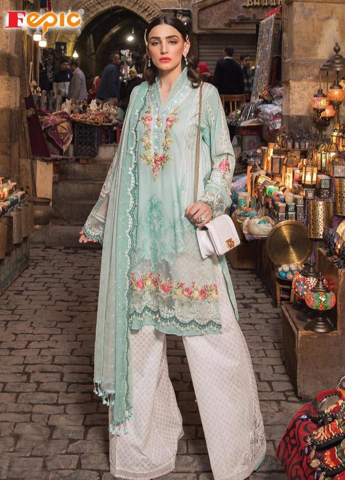Fepic Rosemeen 2119 Cotton With Embroidery Work Wedding Wear Exclusive Designer Salwar Kameez