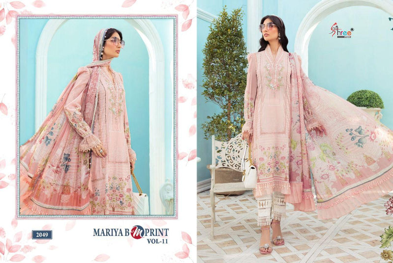 SHREE FABS MARIAB M PRINT VOL 11 2049 COTTON CASUAL WEAR SALWAR KAMEEZ SINGLE