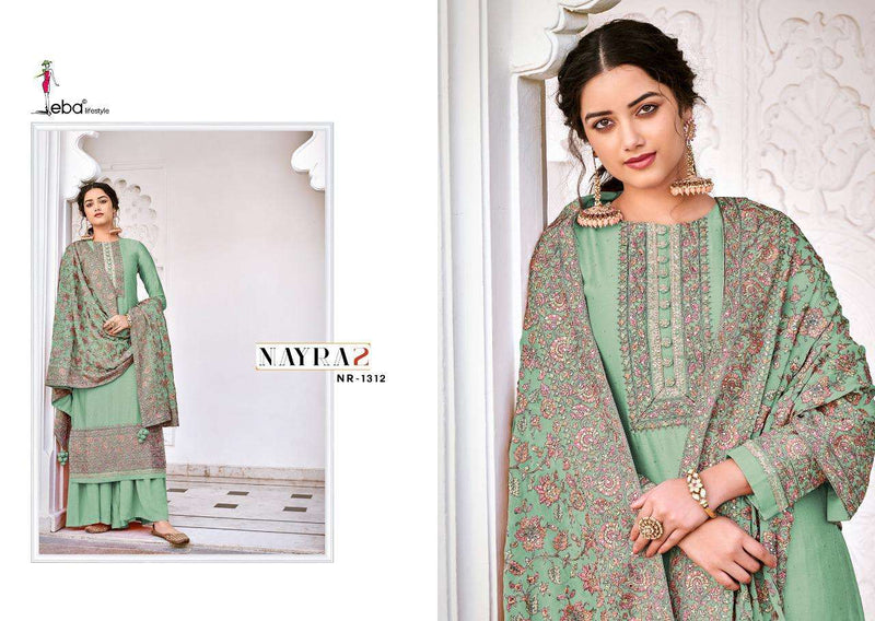 EBA LIFESTYLE NYRA VOL 2 1312 VISCOSE SILK EMBROIDERY SALWAR SUIT IN WHOLESALE