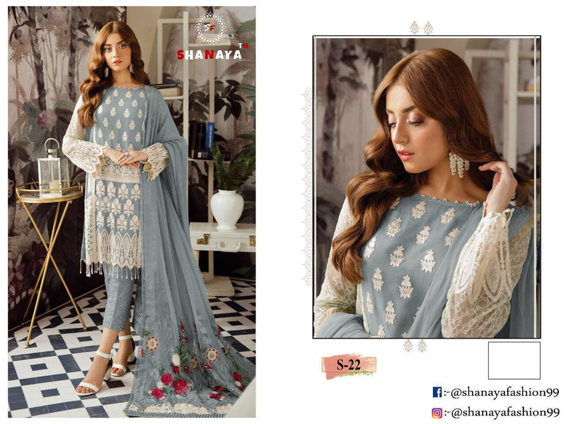 Shanaya Fashion S 22 Faux Georgette Pakistani Designer Singles Collection