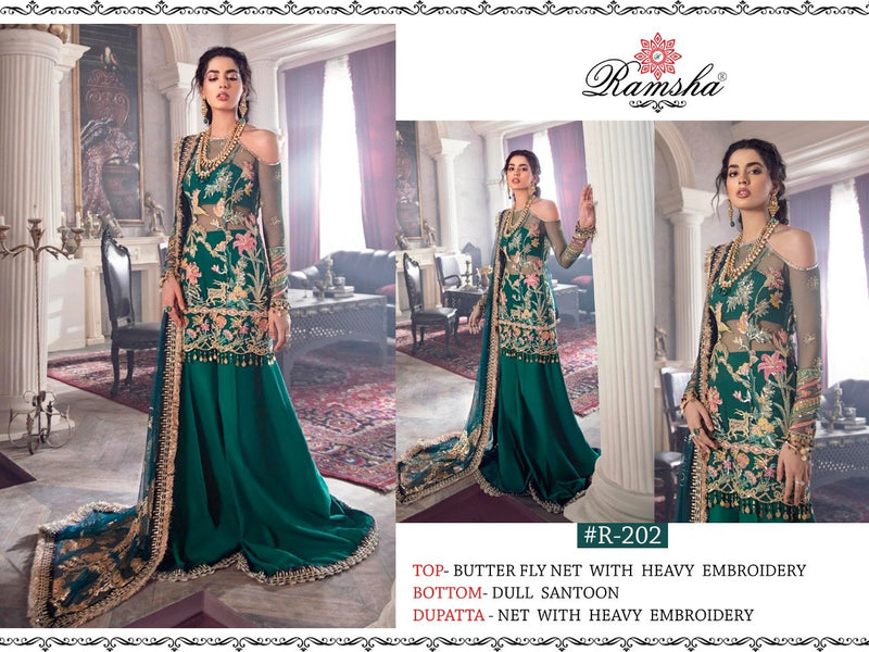 Ramsha Suits Presents R-197 To R-202 Hit Design Pakistani Salwar Kameez