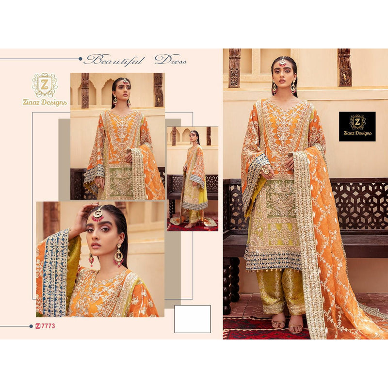 Ziaaz Designs Z series 7773 Classic  Salwar Suit Single