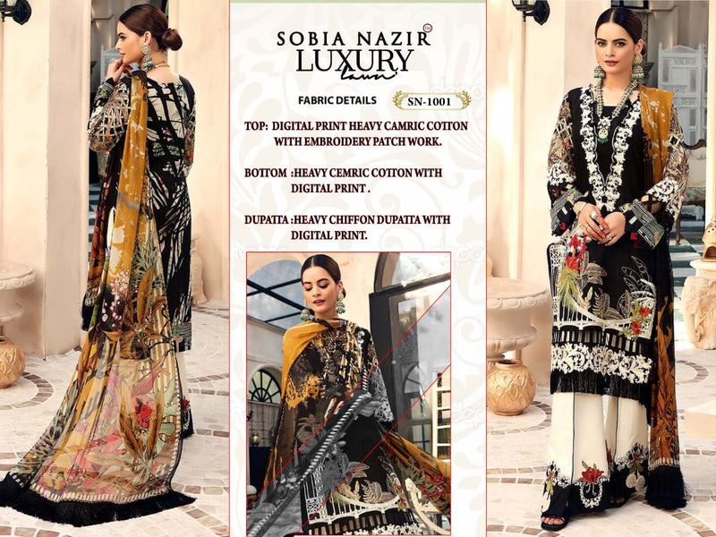 LAXURY TRENDS SOBIA NAZIR GEORGETTE WITH HEAVY EMBROIDERY WORK STYLISH DESINER SALWAR KAMEEZ