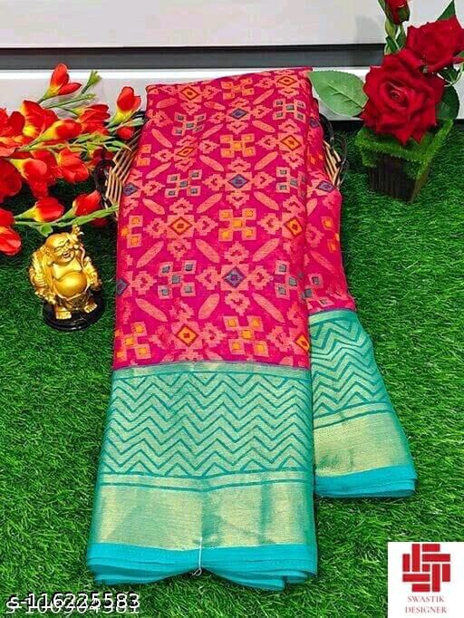 GC BRASSO 7 PINK COLOUR VISCOSE SILK STYLISH DESIGNER CASUAL LOOK DAILY WEAR SAREE