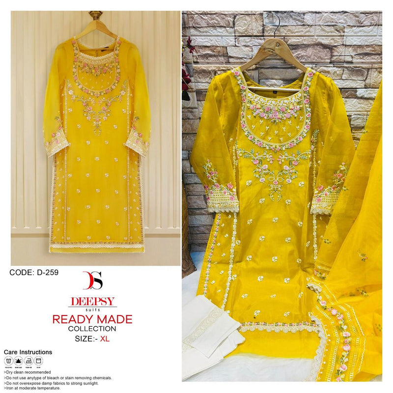 DEEPSY D NO 259 GEORGETTE WITH HEAVY EMBROIDERY WORK STYLISH DESIGNER PAKISTANI SUIT