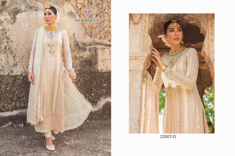 HOOR TEX D NO B GEORGETTE WITH HEAVY EMBROIDERY PARTY WEAR DESIGNER PAKISTANI SUIT