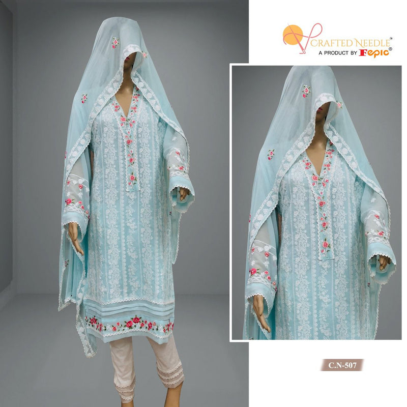 FEPIC CN 507 B  GEORGETTE WITH HEAVY EMBROIDERY BEST DESIGNER CASUAL WEAR PAKISTANI SUIT