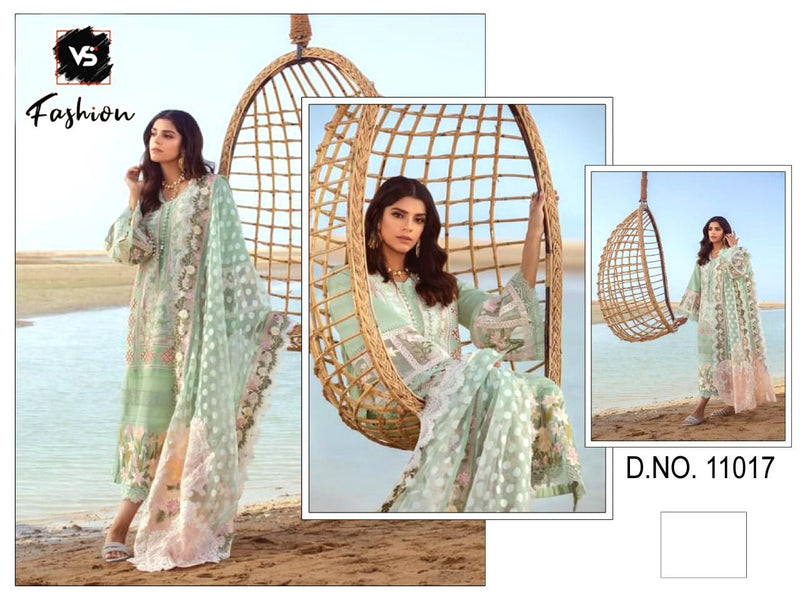 VS FASHION D NO 11017 GEORGETTE WITH HEAVY EMBROIDERY BEST DESIGNER CASUAL WEAR PAKISTANI SUIT