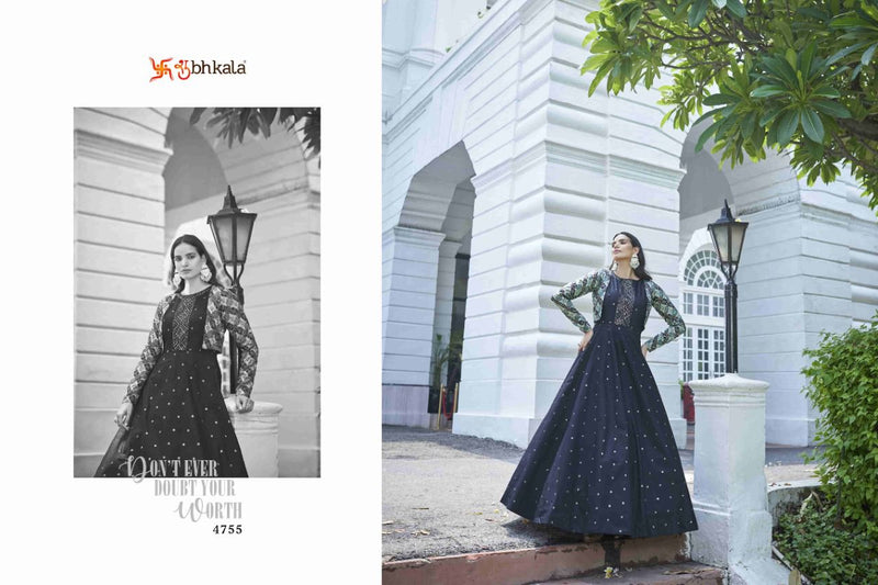 SHUBHKALA D NO 4755 GEORGETTE WITH HEAVY EMBROIDERY WORK FASTIVAL WEAR DESIGNER PAKISTANI SUIT