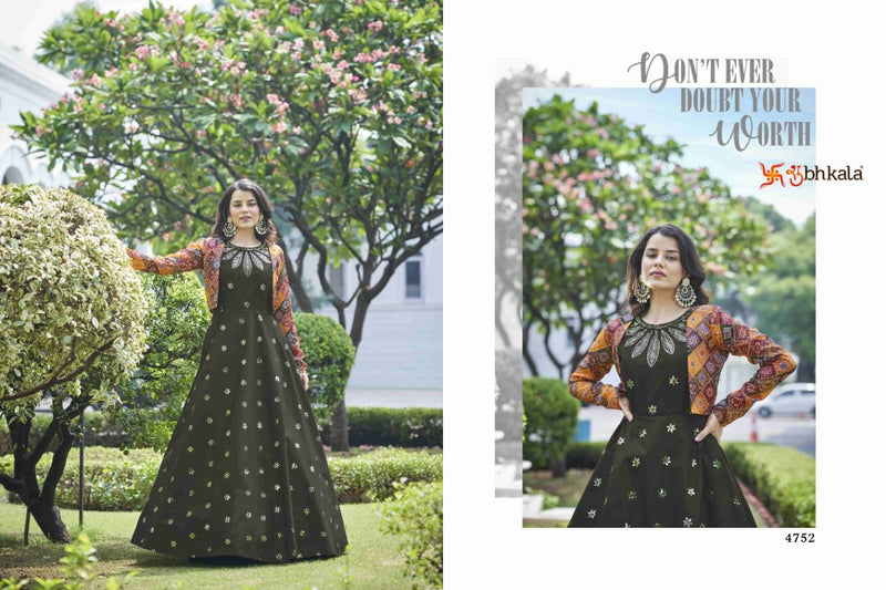 SHUBHKALA D NO 4752 GEORGETTE WITH HEAVY EMBROIDERY WORK FASTIVAL WEAR DESIGNER PAKISTANI SUIT