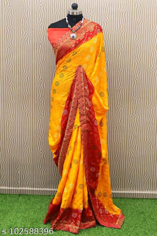 BANDHANI SAREE VOL 1 GEORGETTE WITH YELLOW COLOUR PRINTED DESIGNER CASUAL WEAR SAREES