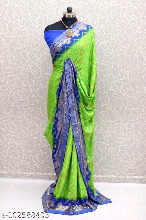 BANDHANI SAREE VOL 1 GEORGETTE WITH GREEN COLOUR PRINTED DESIGNER CASUAL WEAR SAREES
