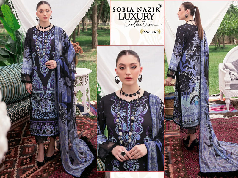 SOBIA NAZIR SN 1006 GEORGETTE WITH HEAVY EMBROIDERY WORK CASUAL WEAR PAKISTANI SUIT