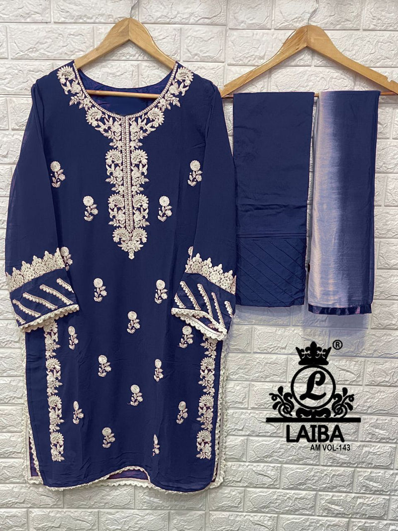 LAIBA AM VOL 143 GEORGETTE WITH CASUAL LOOK STYLISH DESIGNER KURTI