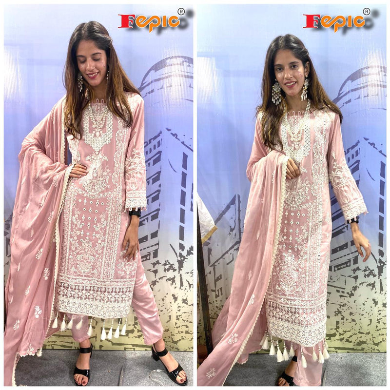 FEPIC D NO C 1241 GEORGETTE WITH STYLISH DESIGNER READY TO WEAR PAKISTANI SUIT