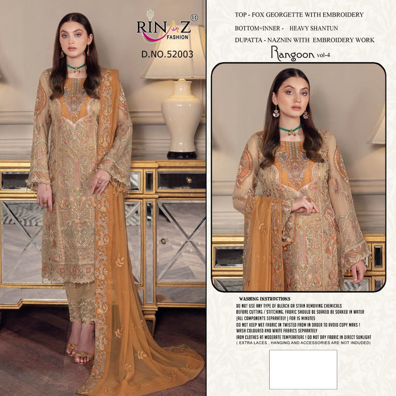 Rinaz Fashion Ramsha Vol 21 Georgette With Beautiful Work Stylish Designer Fstive Wear Salwar Kameez