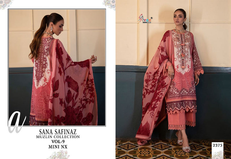 Shree Fabs Dno 2375 Pure Cotton With Embroidery Work Stylish Designer Pakistani Fancy Salwar Kameez