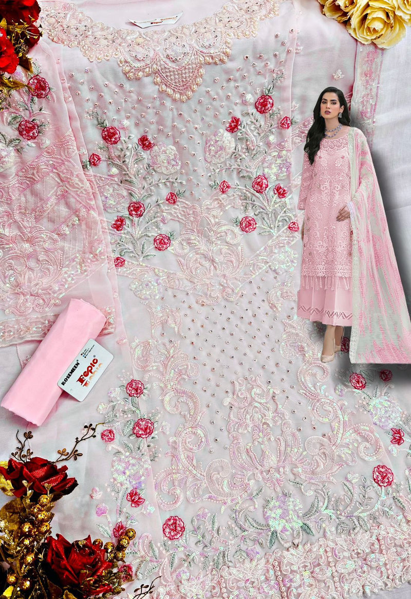 FEPIC ROSEMEEN DNO C 1502 C GEORGETTE WITH HEAVY EMBROIDERY WORK STYLISH DESIGNER SALWAR KAMEEZ