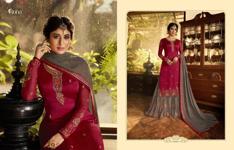 FIONA DNO 22361 GEORGETTE BEAUTIFUL WORK STYLISH DESIGNER FESTIVE WEAR SALWAR KAMEEZ