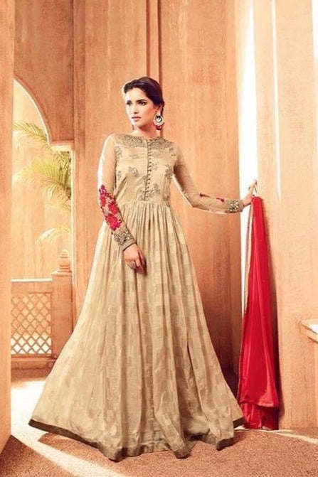 MASKEEN DNO 4507 GEORGETTE BEAUTIFUL WORK STYLISH DESIGNER FESTIVE WEAR SALWAR KAMEEZ