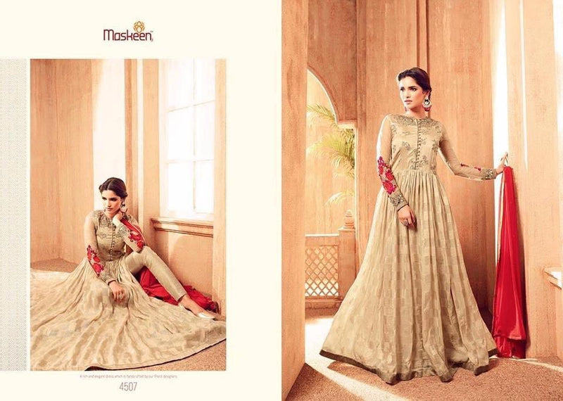 MASKEEN DNO 4507 GEORGETTE BEAUTIFUL WORK STYLISH DESIGNER FESTIVE WEAR SALWAR KAMEEZ