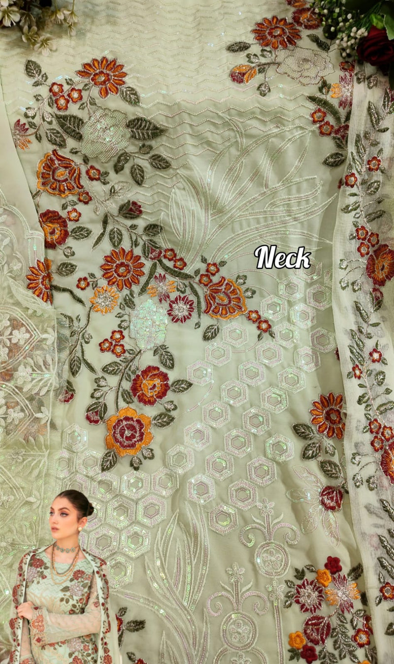 ALIF FASHION DNO A 66 GEORGETTE WITH EMBROIDERY WORK STYLISH DESIGNER PAKISTANI SALWAR KAMEEZ