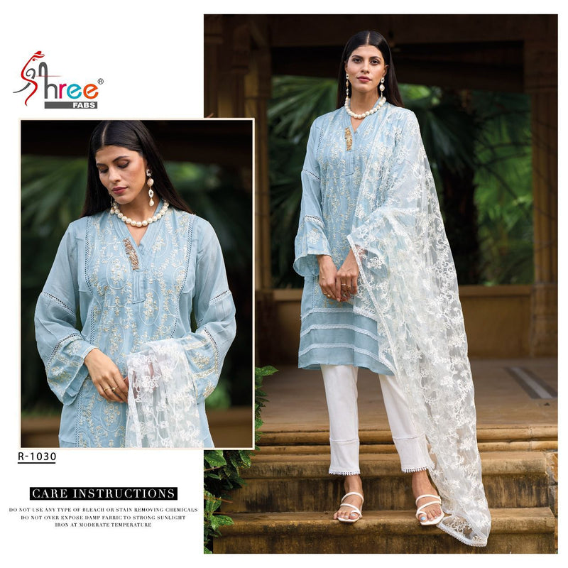 SHREE FABS D NO R 1030 VISCOSE WITH HEAVY EMBROIDERY WORK STYLISH DESIGNER FANCY KURTI